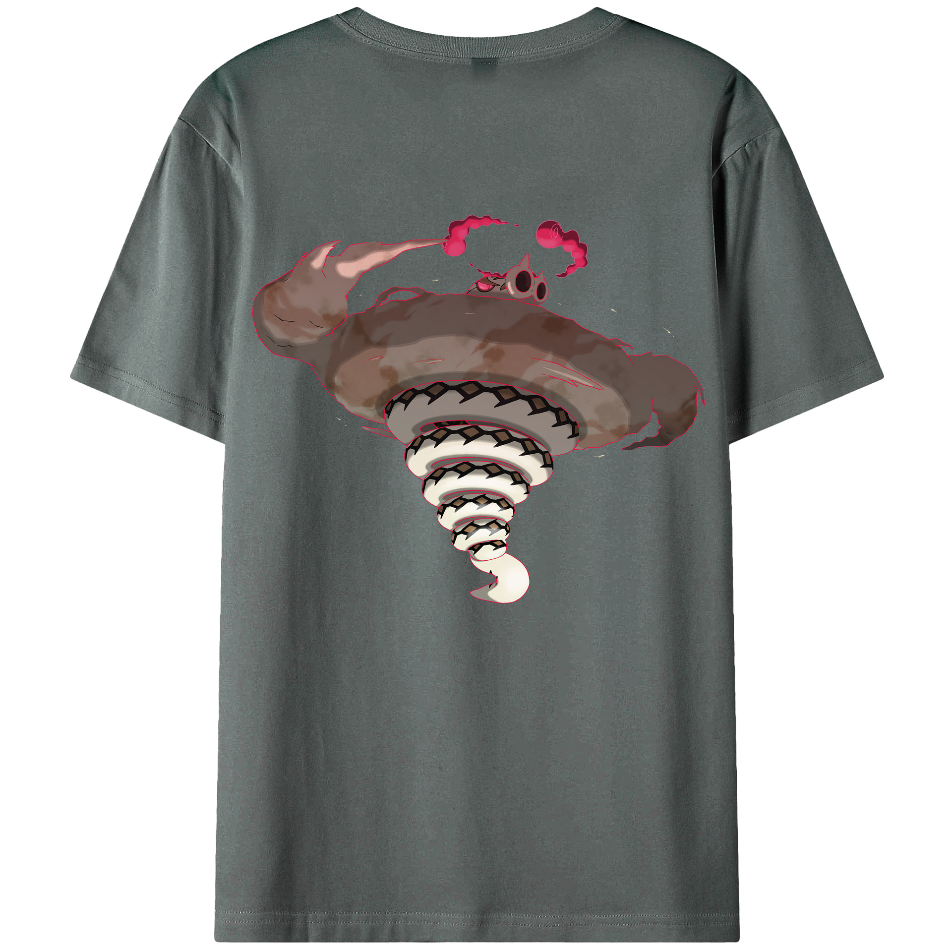 （画像用） ポケットモンスター Pokémon 綿100％ メンズ半袖Tシャツ（バックプリント） 通気性